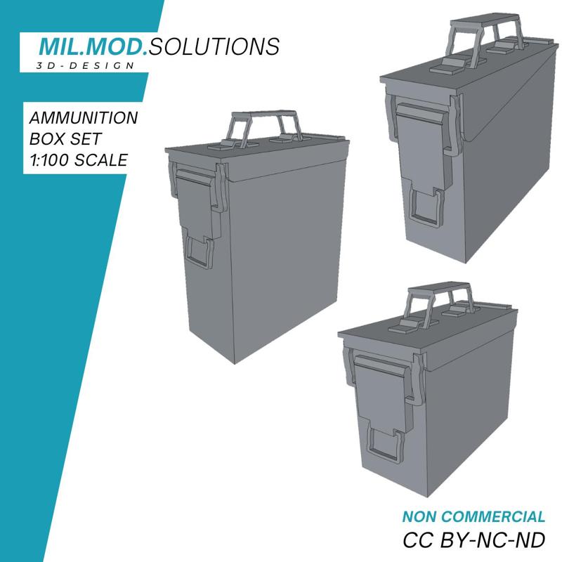 Bundeswehr ammunition box set