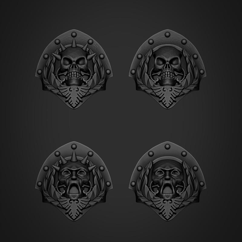 Golden Janitor Brotherhood Bits - Pauldron of Life and Death