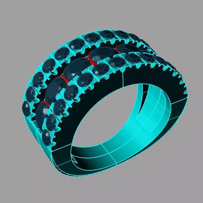 Diamonds round eternity band Anello veretta fascia  an173