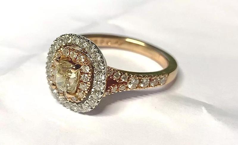 Double halo engagement ring anello doppio giro  tiffany an208