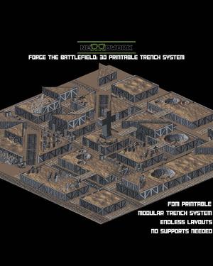 Trench Crusade-Modular Trench Terrain – Perfect for WW1 & Grimdark Battlefields
