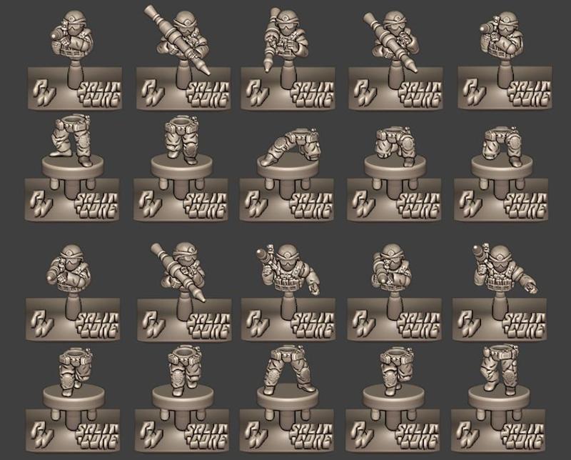 Frontier Light Infantry Medium AT Split-Core Pack (6mm Scale)