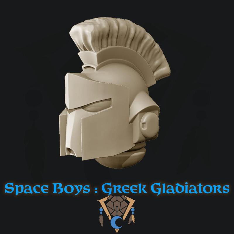 Space boys: Greek gladiators head
