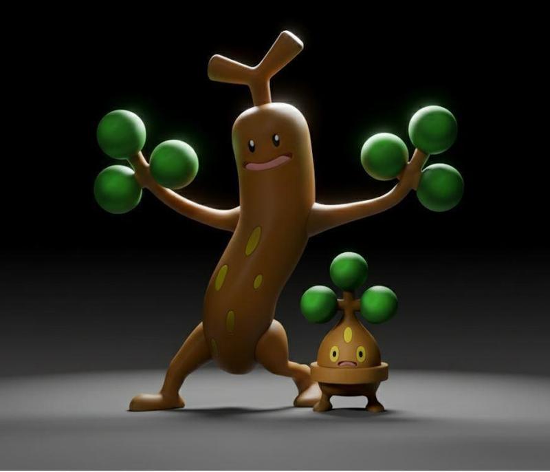 POKEMON SUDOWOODO BONSLY