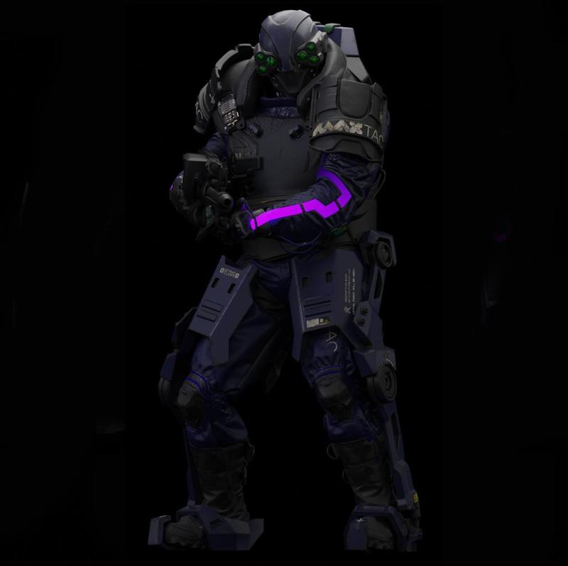 Cyberpunk MaxTac miniature 4