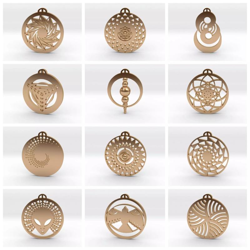 Crop Circle Pendants Pack V