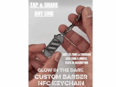 NFC Barber Keychain – Share Links with Just a Tap 