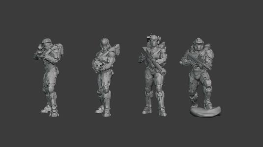 Halo Reach Spartan Blue team- Master Chiefs squad