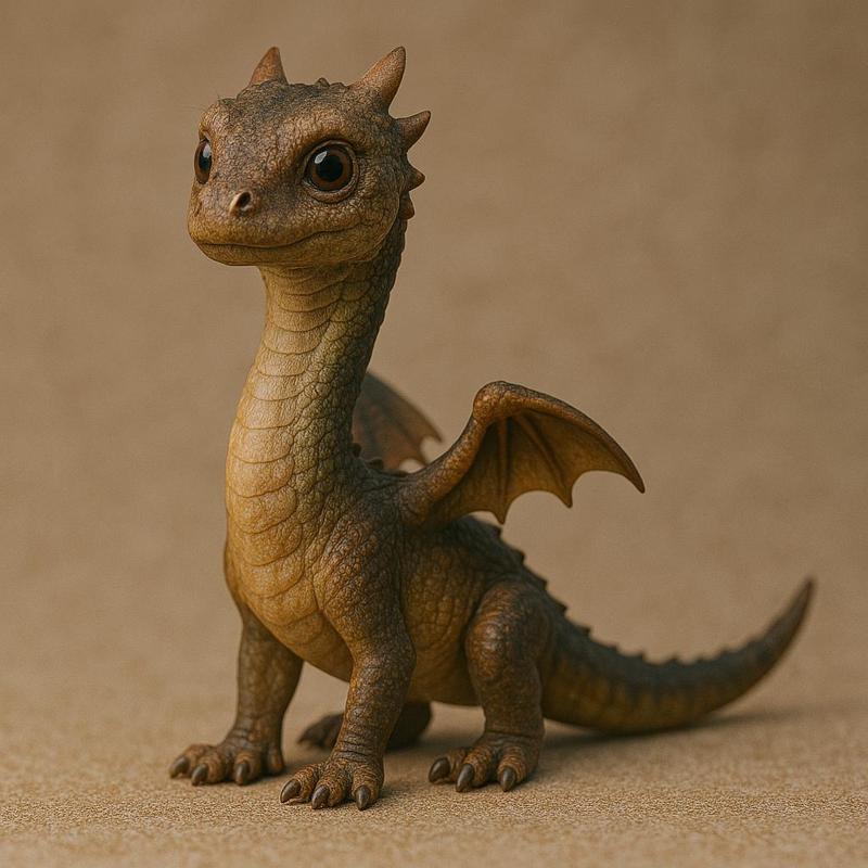 Cute Baby Dragon 3D Print Model | Fantasy Miniature | STL File for Resin & FDM Printing