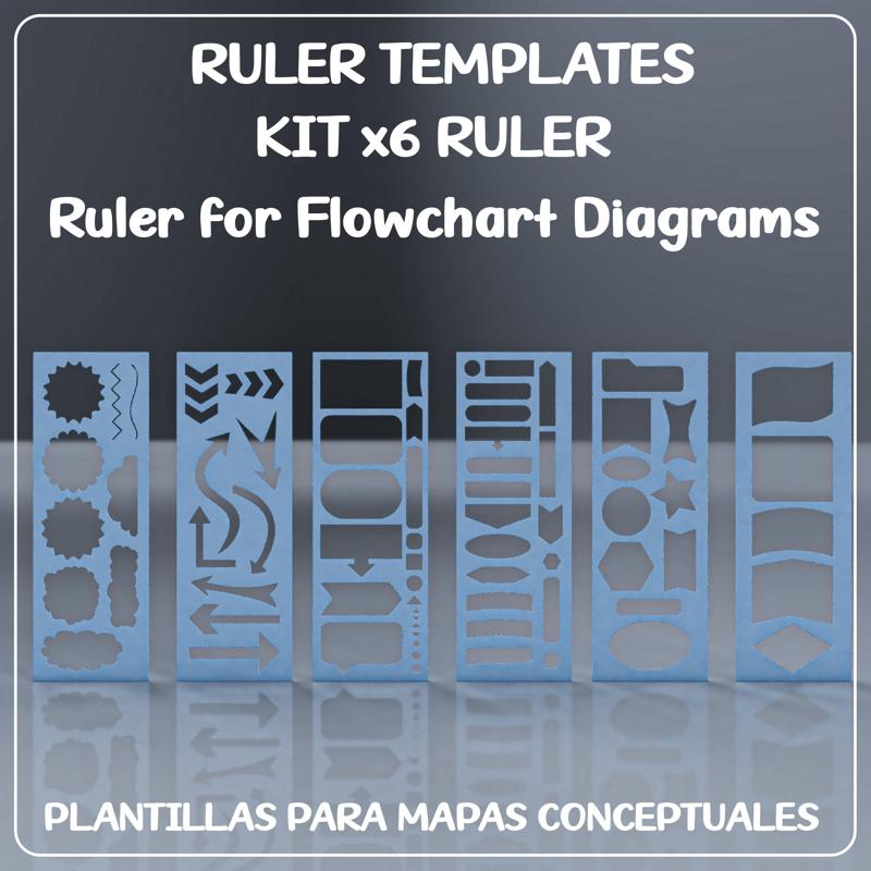 KIT X6 RULER - FLOWCHART DIAGRAMS - SYNOPTIC CHARTS