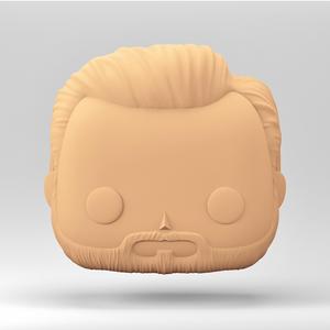 Stylized Chibi / POP Head STL | 3D Print File | MH_3-33