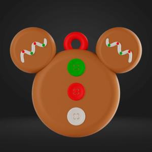 MICKEY 6 CHRISTMAS KEYCHAIN