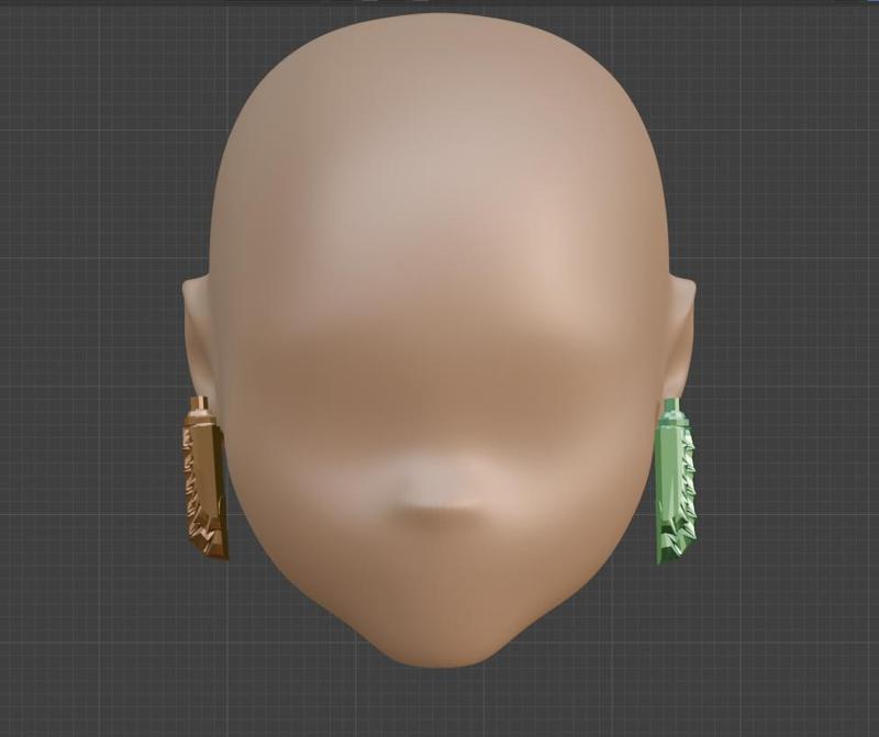 Monster High Cleo De Nile Skull  Shores/Dawn of the Dance earrings