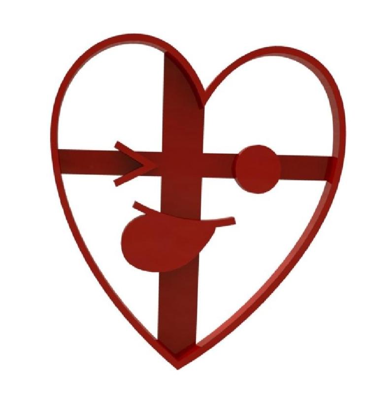 Valentine day love heart cookie cutter