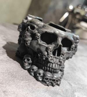 skull ashtray biomechanical skull ashtray robot ashtray a02 (1)
