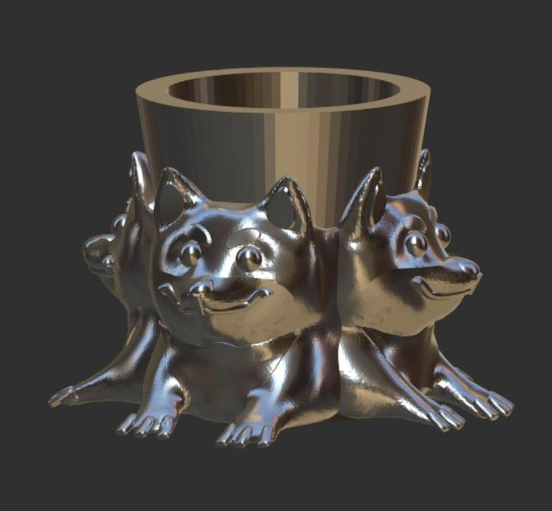Much Wow! Doge Meme Pot for Small Plants