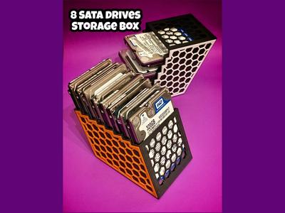 2.5" SATA Drives Box Organizer / Holder / Storage