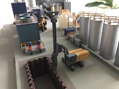 N Scale Sheet Piling Machine