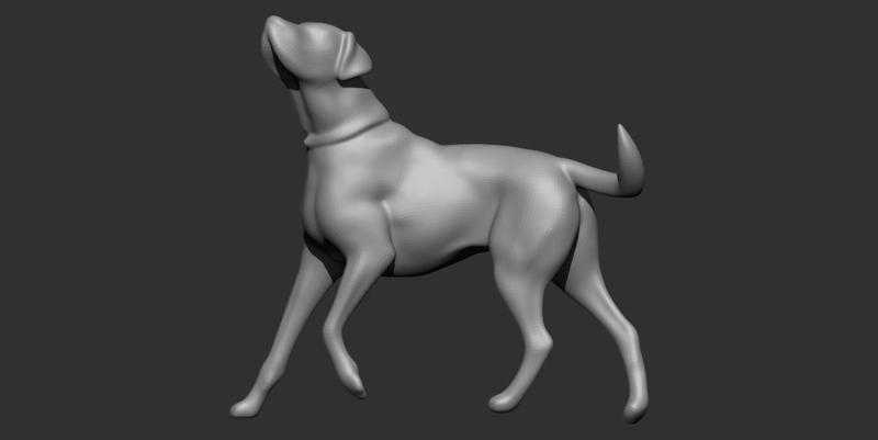 3D Printable Dog Sculpture – Loyal Companion STL Model for Resin or FDM Printing