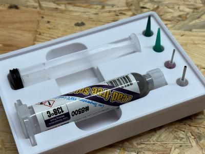 Gridfinity Bin for 30ml Solderpaste Syringe & Tips