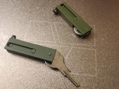Sliding key cover