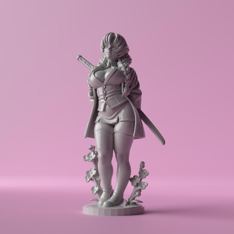 Love Hashira – Sexy Mitsuri Kanroji-Inspired Sculpture