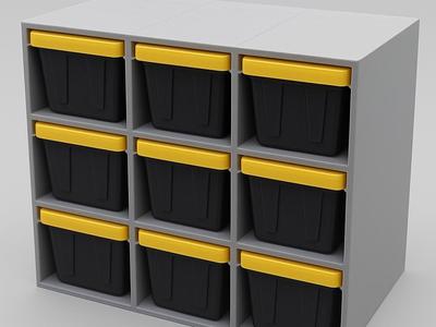 HDX Tote and Rack System (3x3) 