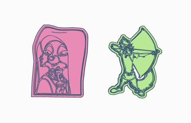 Robin Hood Disney cookie cutter pack