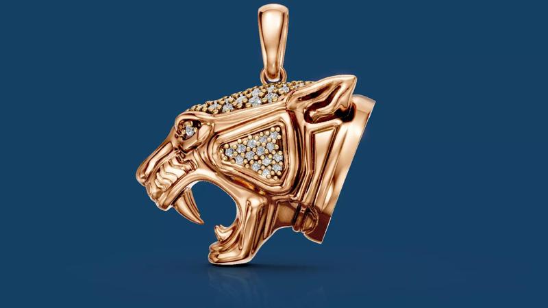 Modern design Panther Pendant