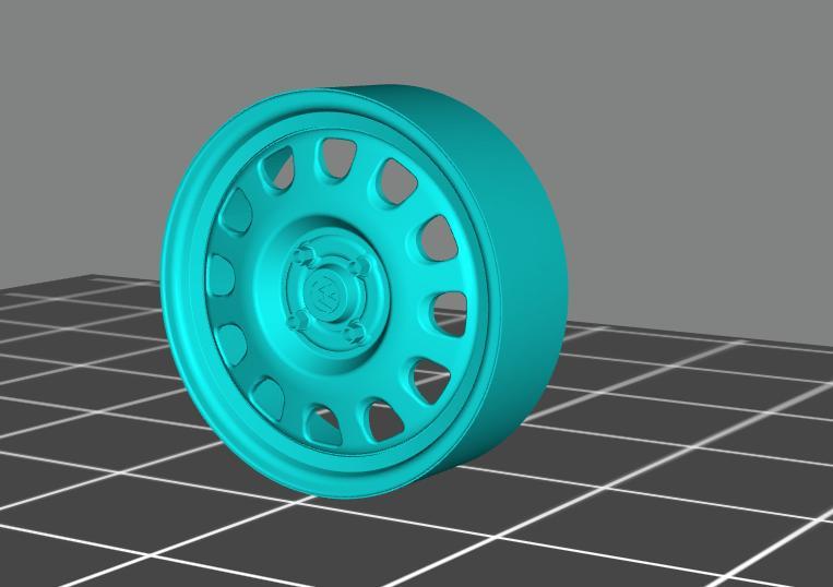 VW Steel Rims D Hole