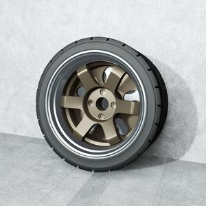 VOLK TE37V 2-Piece + Tire Full Resin