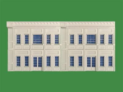 TRAIN STATION BACKGROUND FLAT HO SCALE