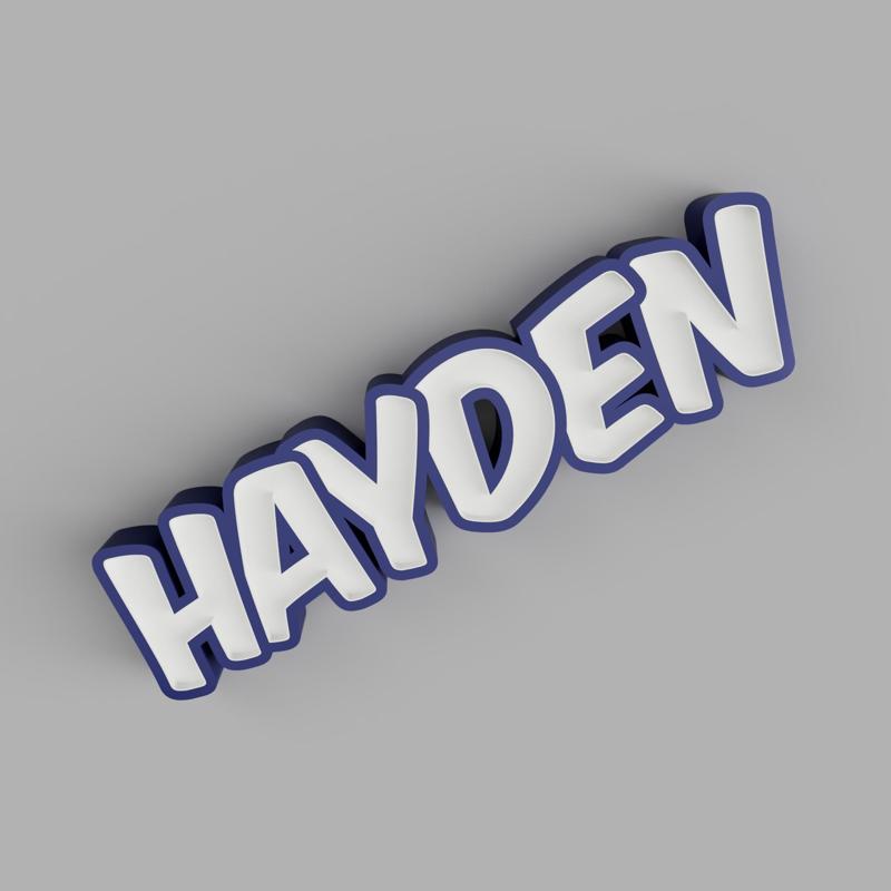 HAYDEN - LED LAMP WITH NAME (NAMELED)