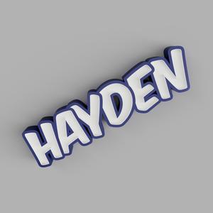 HAYDEN - LED LAMP WITH NAME (NAMELED)