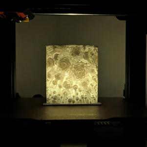 AI-Generated Floral Lithophane Art