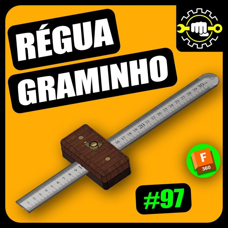 #97 Régua graminho + EBook Desenho Técnico