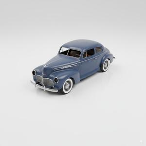 Classic 1947 Post-War Automobile Replica - Detailed Multi-Part 3D Printable Display Model