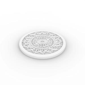 Mandala Style Coaster 3D Printable Model