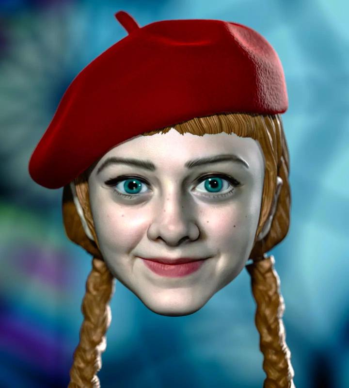 Wednesday Season 2 Evie Templeton Agnes DeMille Headsculpt