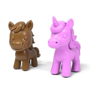 Horse and unicorn cartoon