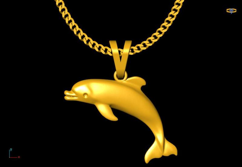 Dolphin charm 20mm