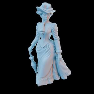 Victorian Lady Train Model