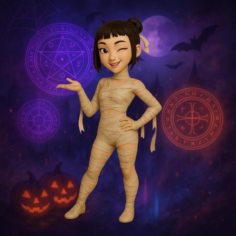 K-pop Demon Hunters - Zoey (Mummy Costume) - Halloween Edition (STL)
