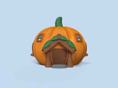 Gnome Pumpkin House
