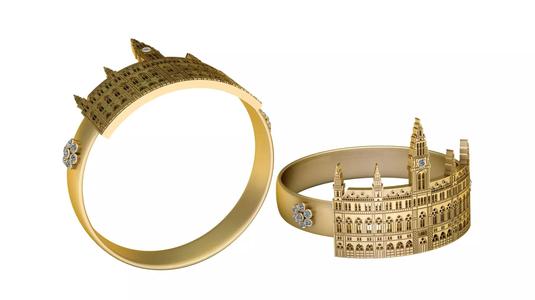 3D Printable Architectural Landmark Ring