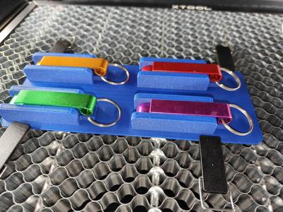 Laser engraving template for 4 metal bottle openers, compatible with Xtool M1, M1 Ultra, P2S,...