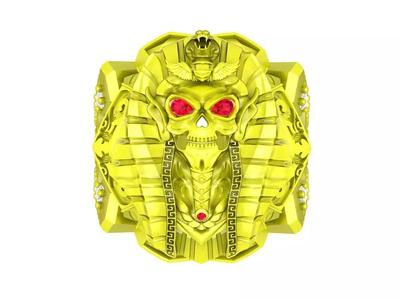 Egyptian King Pharaoh Statement Ring 7623A