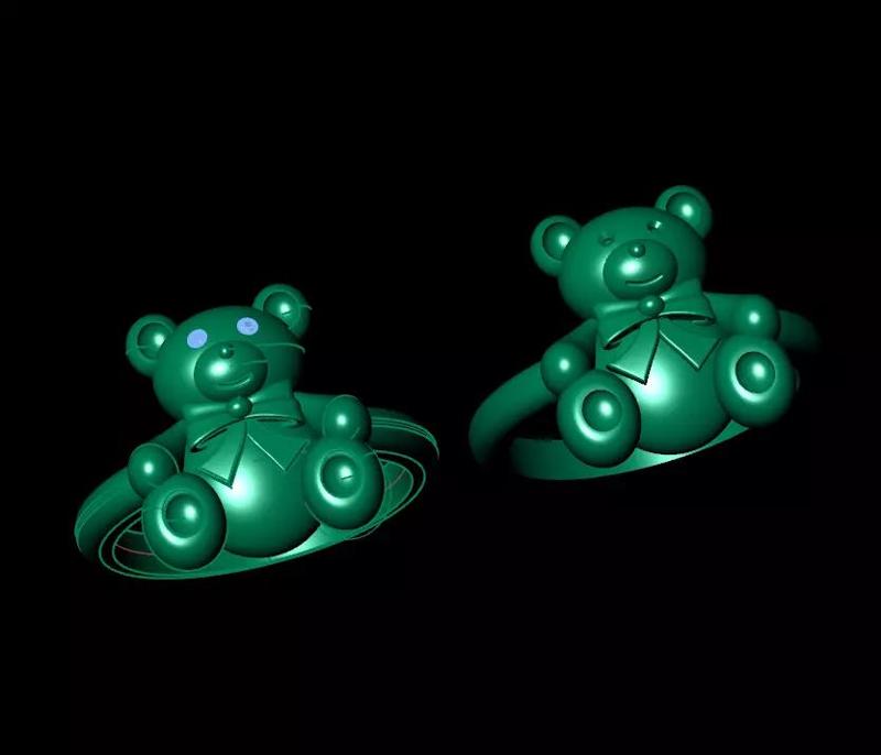 Teddy bear ring