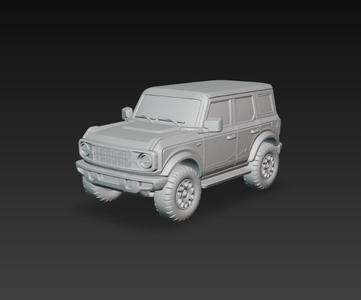 Ford Bronco – Modelo 3D de SUV Clásico Todo Terreno para Impresión 3D