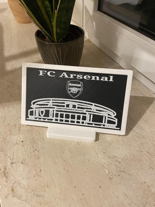 Emirates Stadium Arsenal with frame and stand